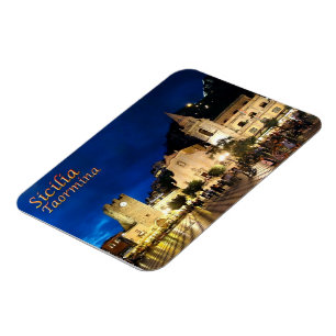 Ímã Itália - Sicília - Taormina Por Noite -