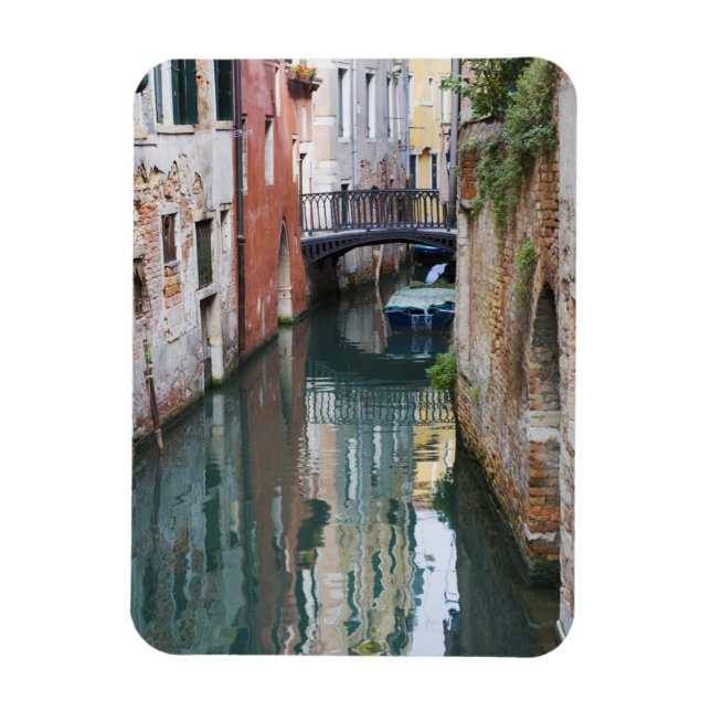 Ímã Itália, Veneza, Reflexos e Pequena Ponte de (Vertical)