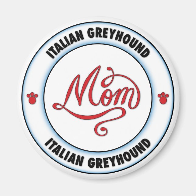 Imã ITALIANA GREYHOUND mãe (Frente)