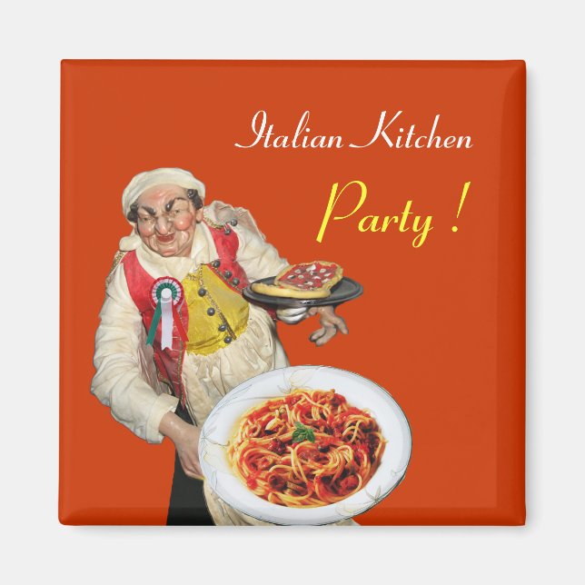 Imã ITALIANO KITCHEN, laranja (Frente)