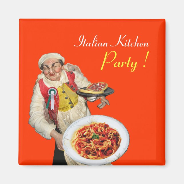 Imã ITALIANO KITCHEN, laranja (Frente)