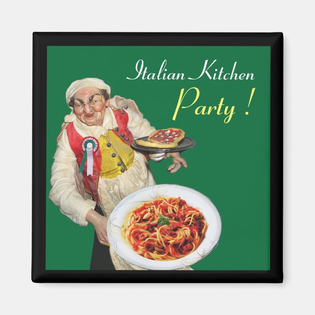 Imã ITALIANO KITCHEN, verde (Frente)
