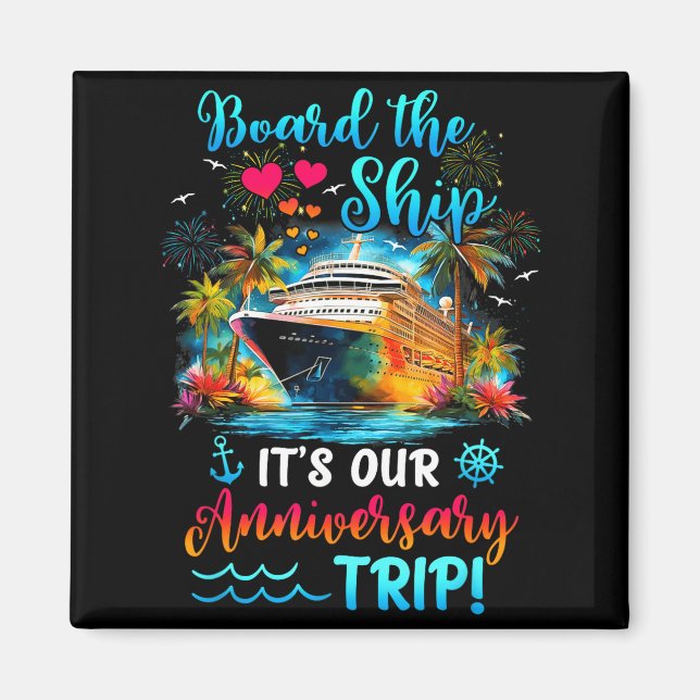 Imã It's Anniversary Trip Couples Matching (Frente)
