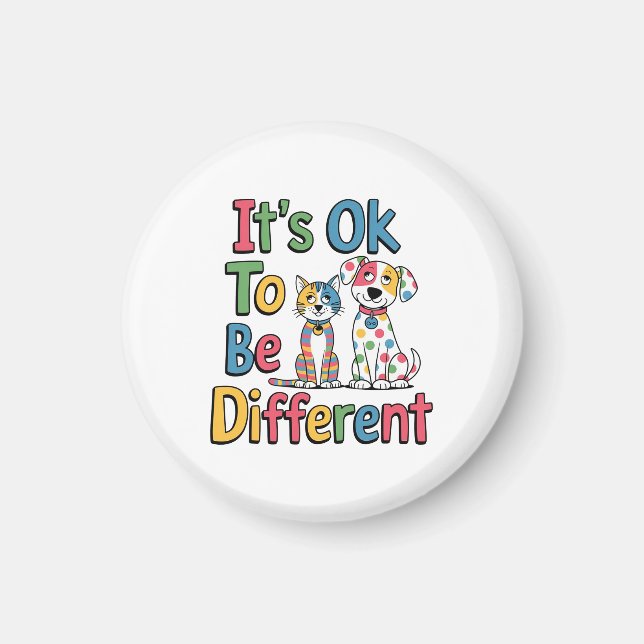 Imã It's ok to be different (Frente)