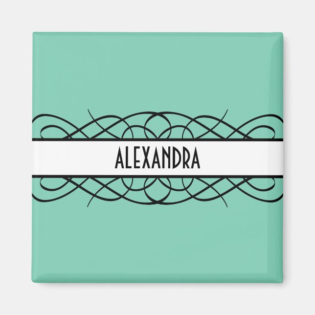 Imã Ivory Deco Flourish Magnet (Frente)