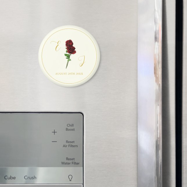 Imã Ivory Dourada Rosa Wedding (In Situ (Fridge))