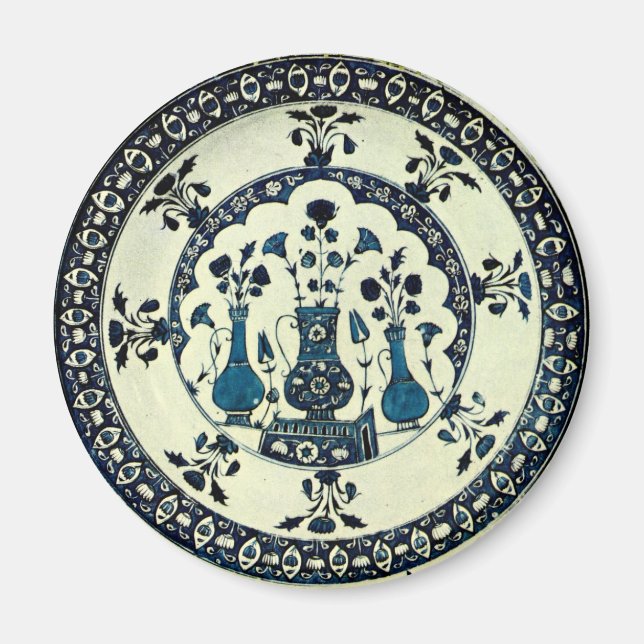Imã Iznik Blue Vase Magnet (Frente)