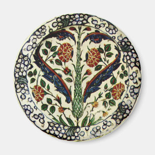 Imã Iznik Feather Heart Magnet