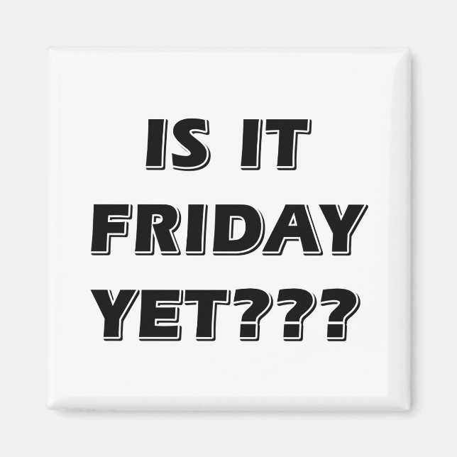 Imã Já É Sexta-Feira? (Frente)