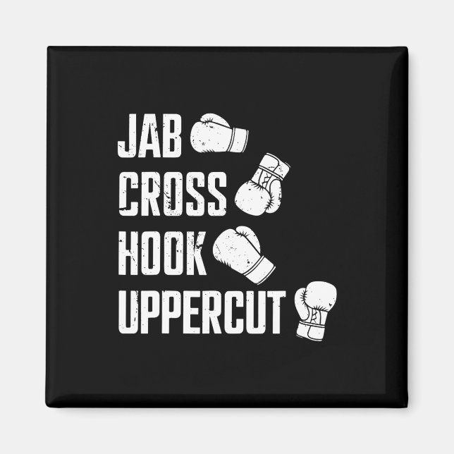 Imã Jab Cross Hook Uppercut Boxer Workout (Frente)