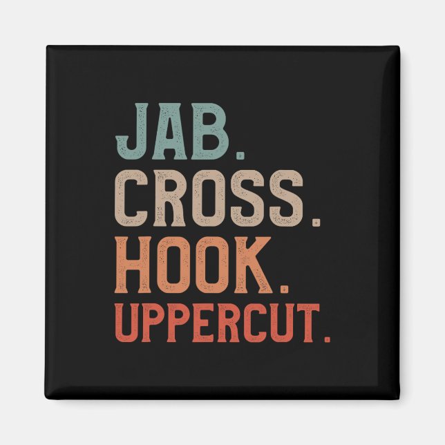 Imã Jab Cross Hook Uppercut Kickboxer Kickboxing  (Frente)