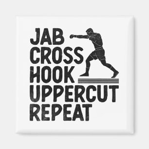 Imã Jab Cruz Gancho Uppercut Repetir Boxeador Esportes