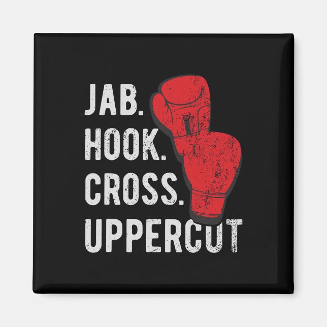 Imã Jab, Hook, Cross, Uppercut - Kickboxing e Boxe (Frente)
