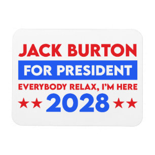 Ímã Jack Burton Para Presidente 2028