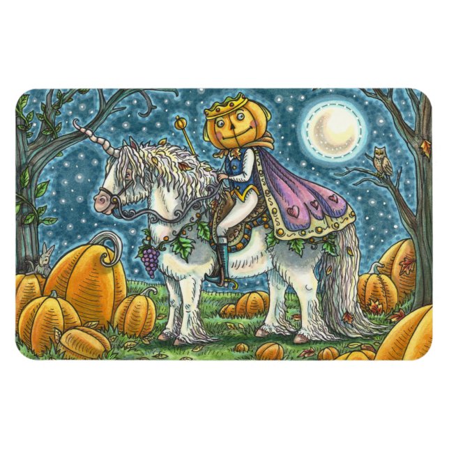 ÍMÃ JACK O LANTERN PRINCE EM SEU UNICORN MÁGICO (Horizontal)