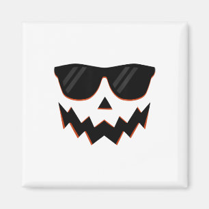 Imã Jack O Lantern Pumpkin Face Hallowen Costume Sungl