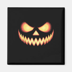 Imã Jack O Lanterna Assustado Pumpkin Esculpido No Dia