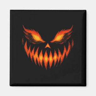 Imã Jack O Lanterna Assustador Pumpkin Face Halloween