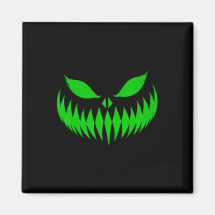 Imã Jack O Lanterna Assustador Pumpkin Face Halloween