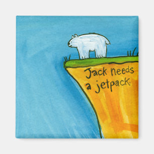 Imã Jack precisa um bloco do jato