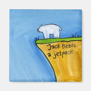 Imã Jack precisa um bloco do jato
