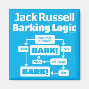 Imã Jack Russell Terrier Barking Logic Magnet
