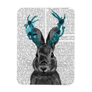 Ímã Jackalope com os Turquoise Antlers