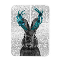 Jackalope com Turquoise Antlers