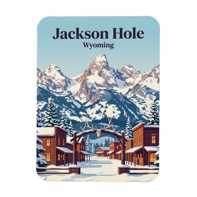 Ímã Jackson Hole EUA (Vertical)