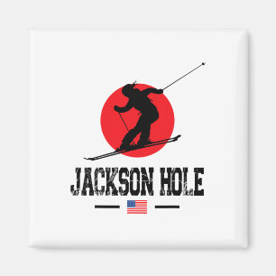 Imã Jackson Hole Usa Ski Resort Rocky Mountain America
