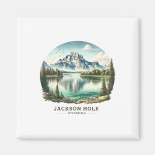 Imã Jackson Hole Wy Wyoming Lago Jenny Esqui Neve 