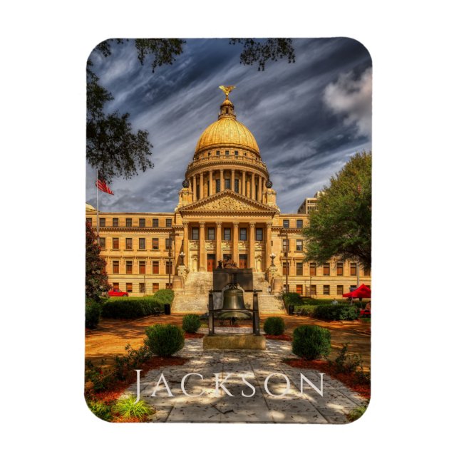 Ímã Jackson, Mississippi Capitol (Vertical)