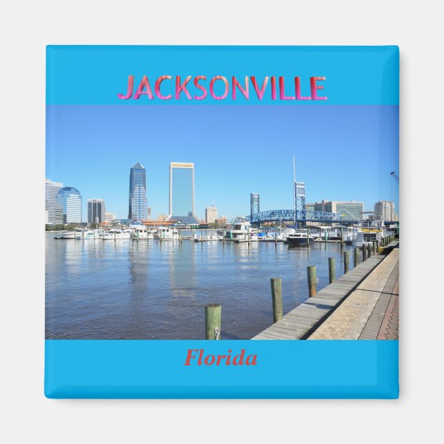 Imã Jacksonville Florida Cityscape (Frente)
