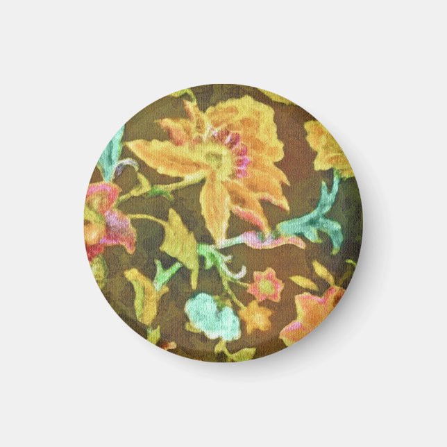 Imã Jacobean Damask Magnet (Frente)