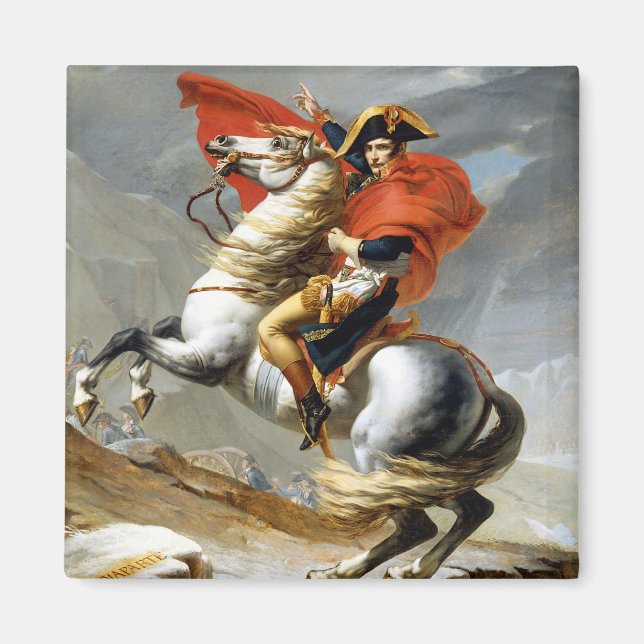 Imã Jacques Louis David Napoleon atravessando os Alpes (Frente)