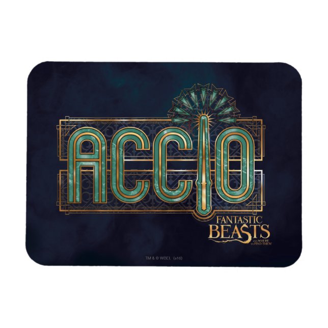 Ímã Jade Art Deco ACCIO™ Spell Graphic (Horizontal)