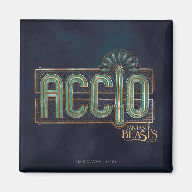 Imã Jade Art Deco ACCIO™ Spell Graphic (Frente)