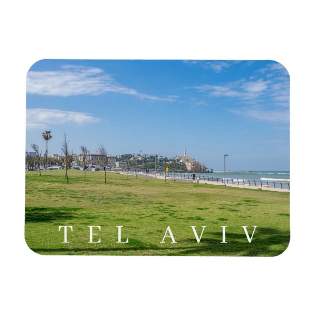 Ímã Jaffa observada na imã de geladeira de Tel Aviv (Horizontal)
