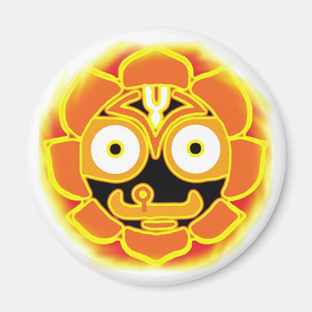 Imã Jagannath Swami Round Magnet (Frente)