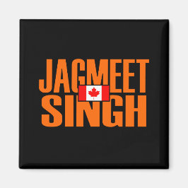 Imã Jagmet Singh Orange Block Text Flag Canadense