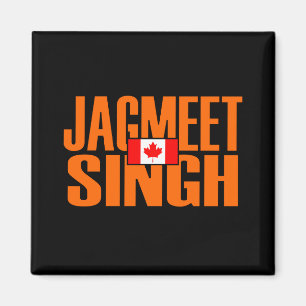 Imã Jagmet Singh Orange Block Text Flag Canadense