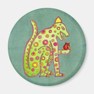 Imã Jaguar inspirado maia asteca