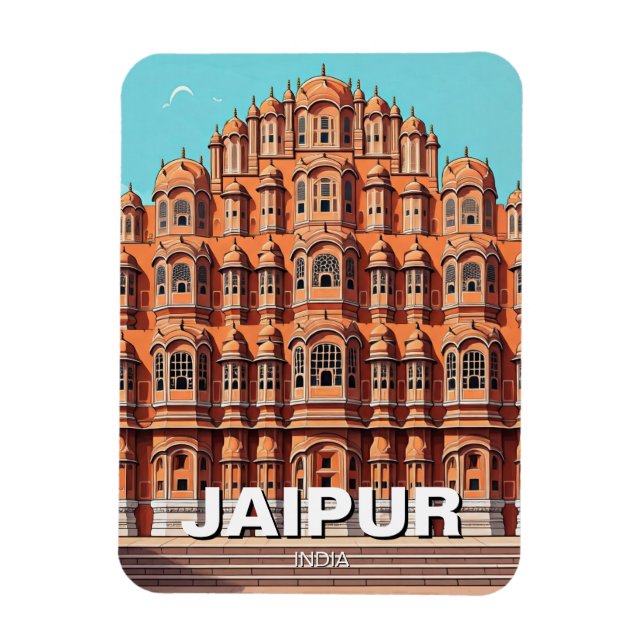 Ímã Jaipur Hawa Mahal Souvenir (Vertical)