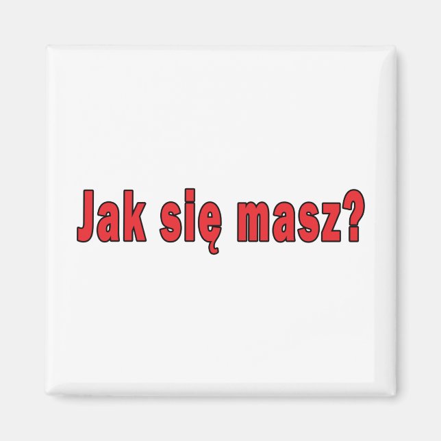 Imã jak sie masz? - Como Está? (Frente)