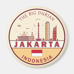 Imã Jakarta Indonesia Skyline Emblem