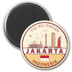 Imã Jakarta Indonesia Skyline Emblem