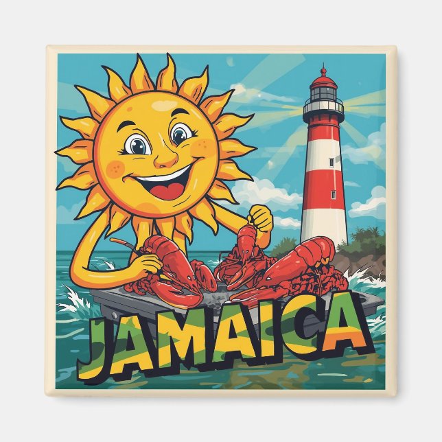 Imã Jamaica feliz (Frente)