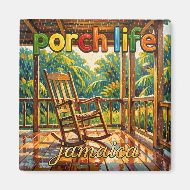Imã  Jamaica Porch life rainy day (Frente)