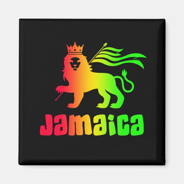 Imã Jamaica Rasta Lion (Frente)