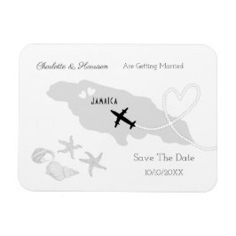 Ímã Jamaica Wedding Destination Save The Date (O Desti